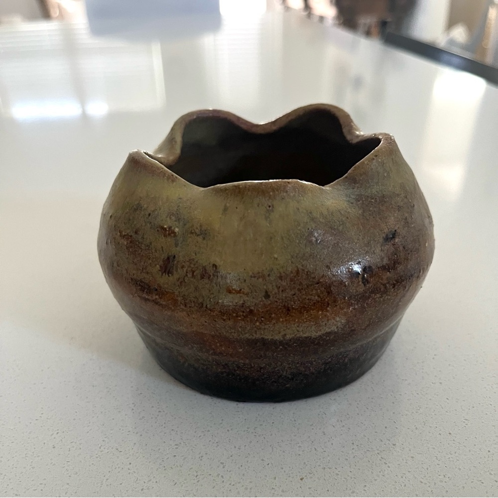Pottery Ruffled Edge Handmade Vessel - Picture 10 of 16